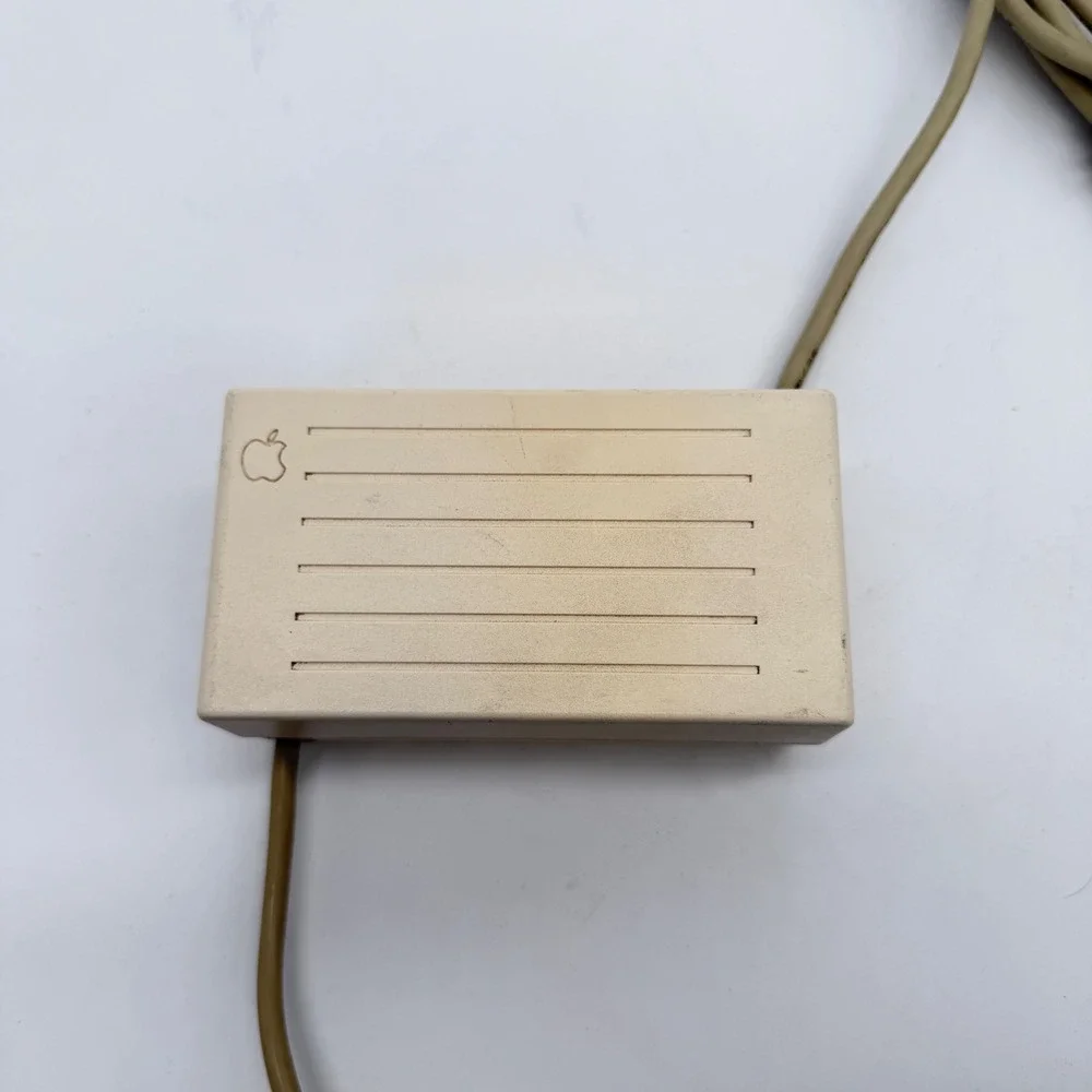Vintage Apple Power Supply IIc A2M4017 15V 1.2A 18W 7-Pin DIN Adapter Good Cond